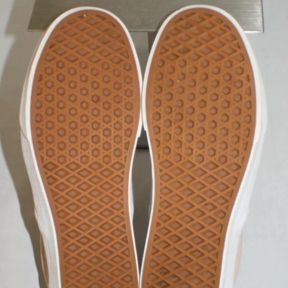 Vans Pink Leather Slip Ons - Picture 2 of 8